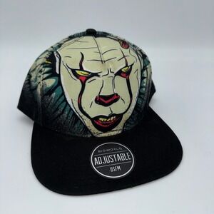 IT Hat Cap Snap Back Mens OSFM Black Clown Horror‎ Movie Stephen King Pennywise